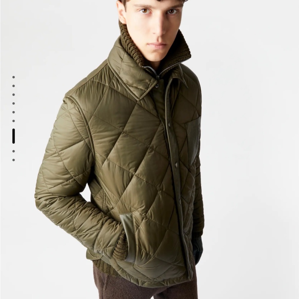 NWT Men’s Quilted Over Shirt in Green Sz M - Picture 9 of 15